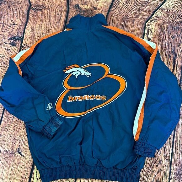 Youth Logo‎ Athletic NFL Pro Line Denver Broncos WindbreakerJacket Size M - Picture 10 of 12